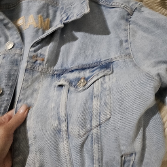 Zara Custom Embroidered Ms.Marisa [s] denim Jackets - Picture 6 of 6